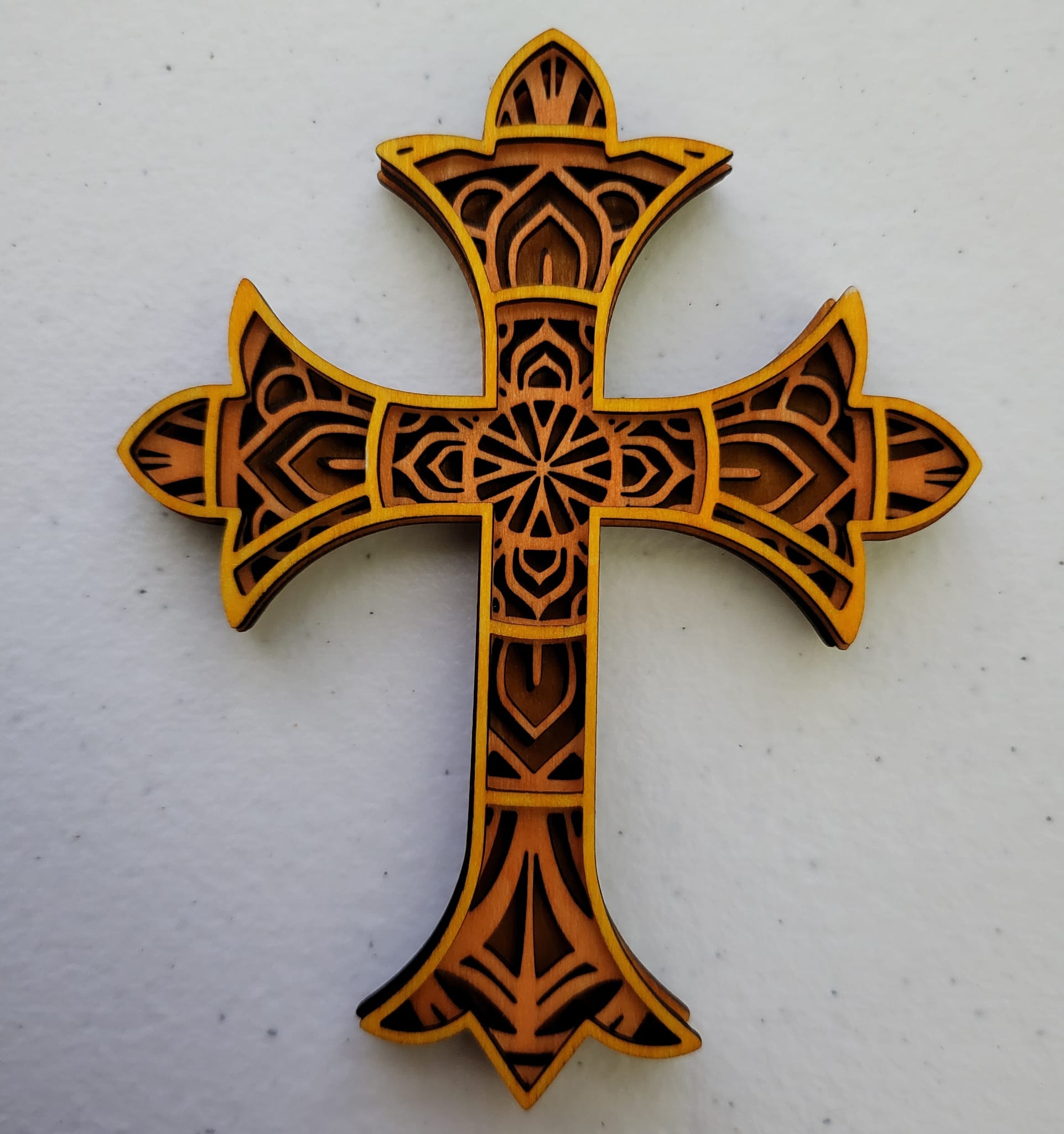 Religion Cross Layered Design