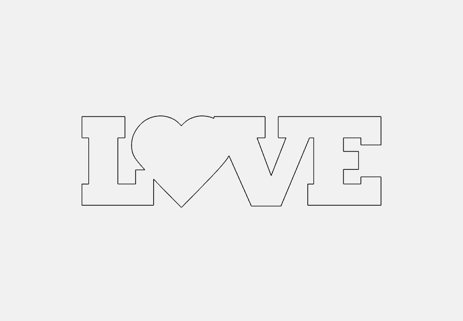 Love 1 Decorative Phrase