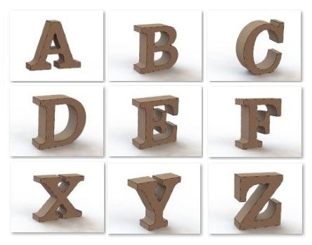3D Alphabet Letter Q