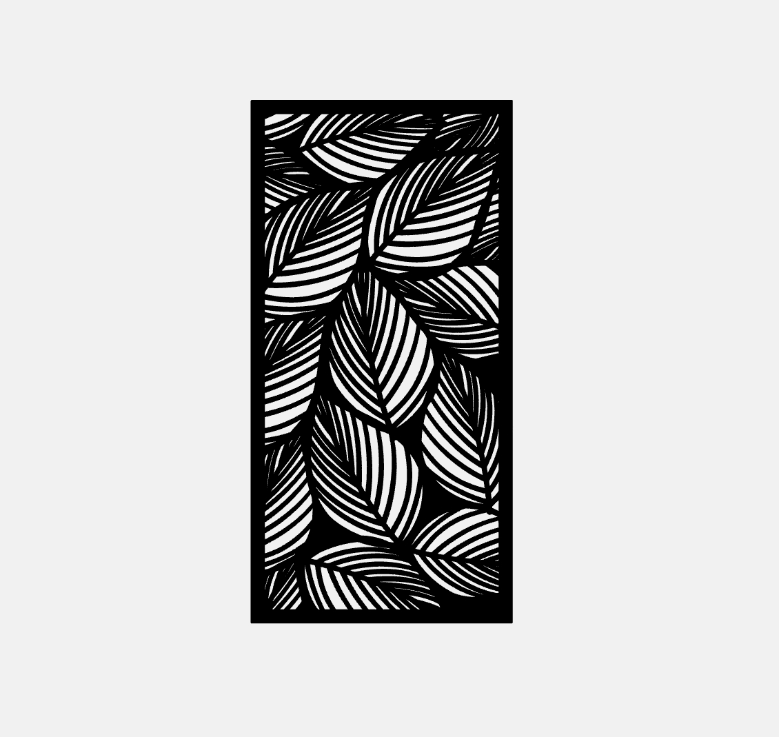 Decorative Leaf Panel Templates – SVG for Laser Cutting