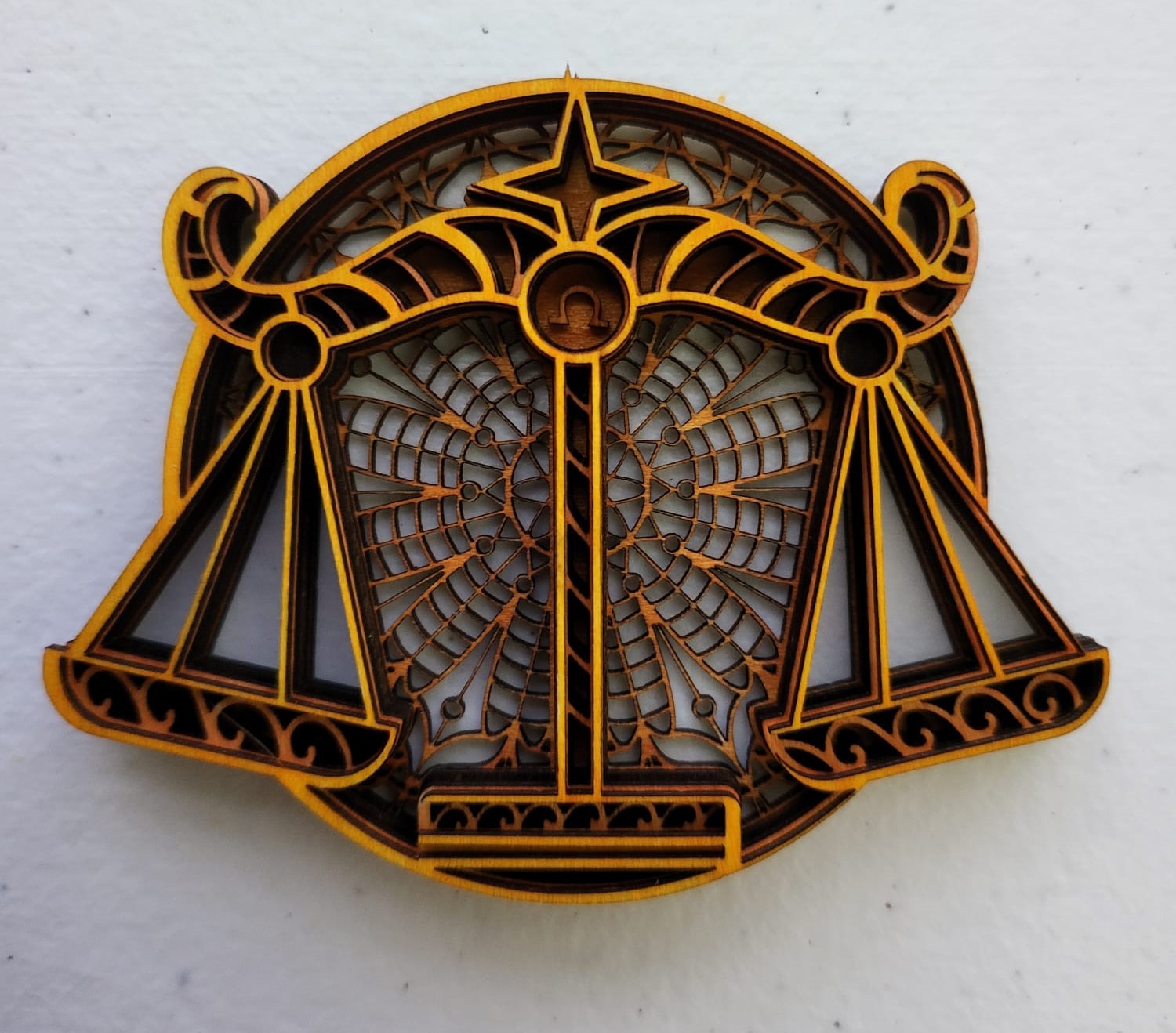 Libra Horoscope Layered Design