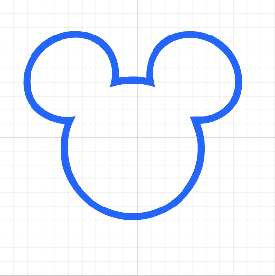 Disney Mickey Mouse Outline