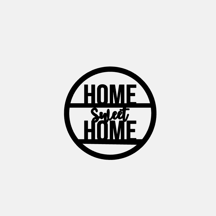 Home Sweet Home Round Sign