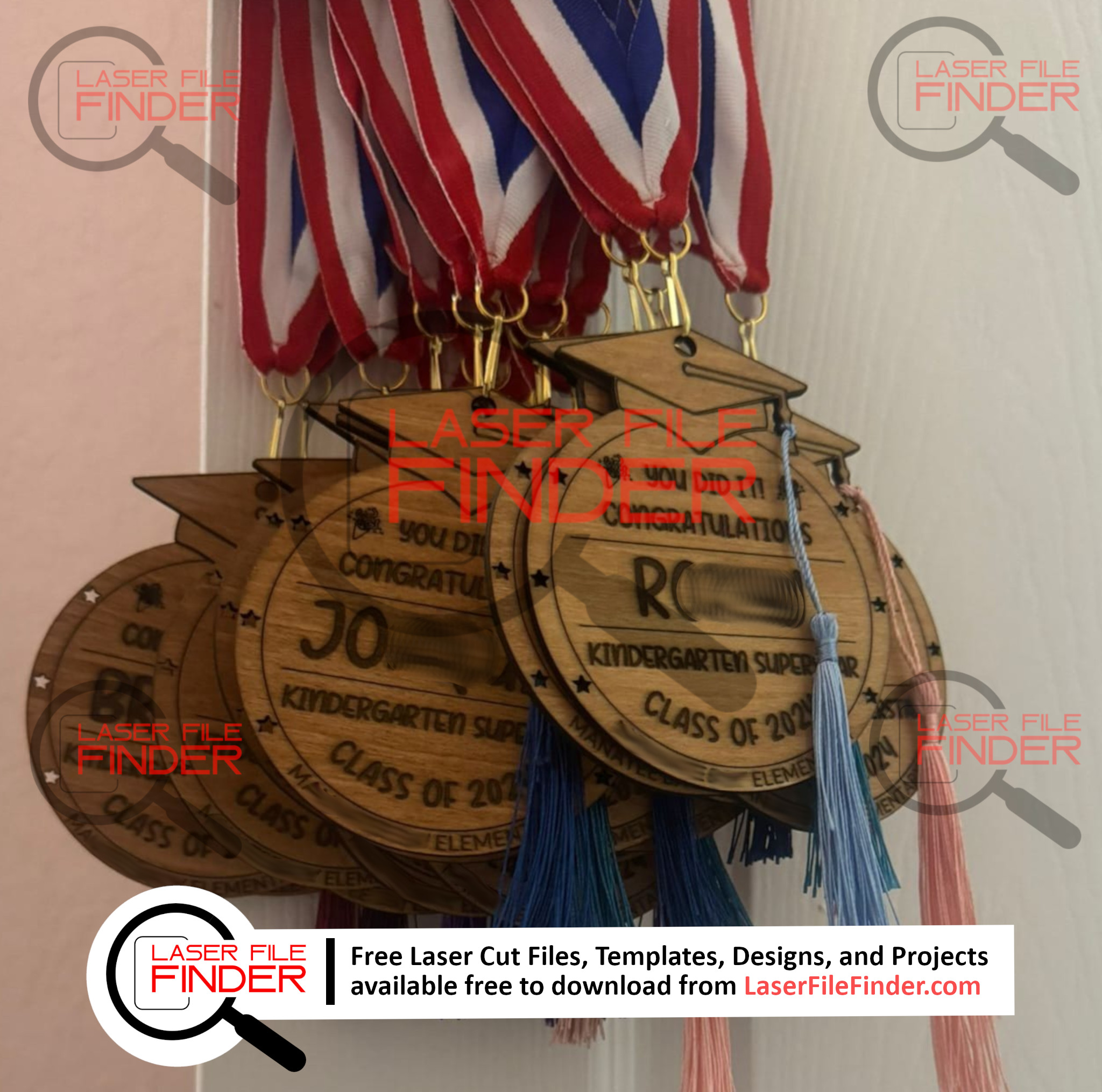 Laser Cut Graduation Medal