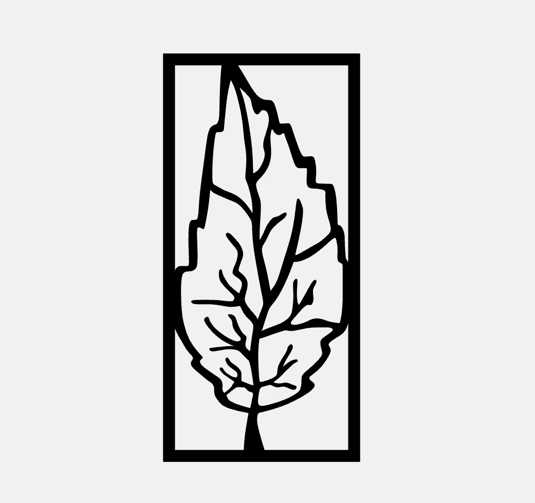 Decorative Leaf Wall Panels – Nature SVG Laser Cut Silhouettes