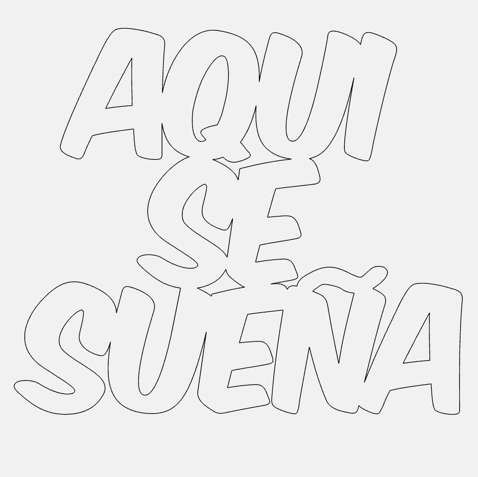 Aqui Se Suena Decorative Phrase